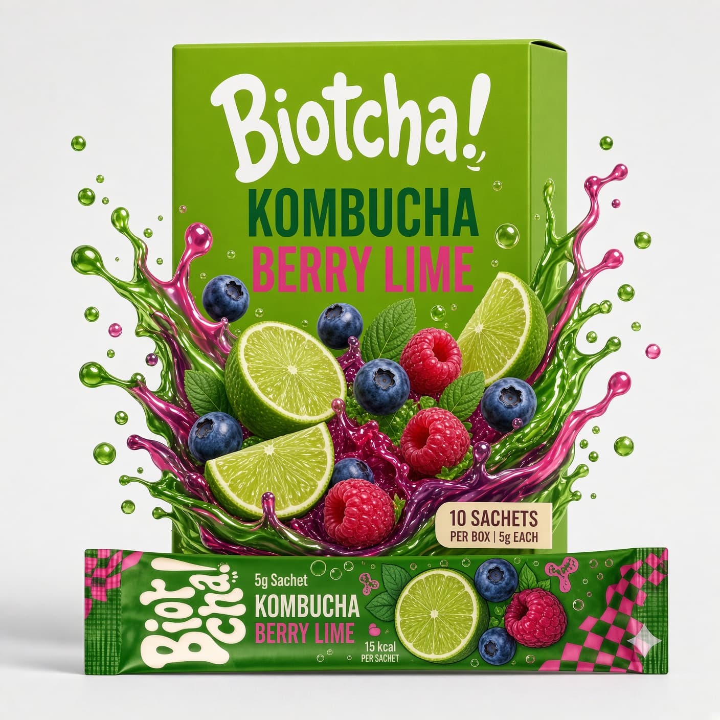 Berry Lime Kombucha